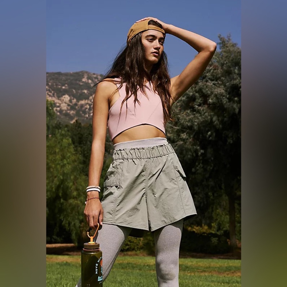 Free People Movement Olive Green In the wild shorts